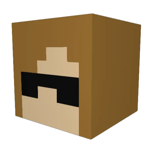 cuddlybear123 Minecraft avatar head, 3D render