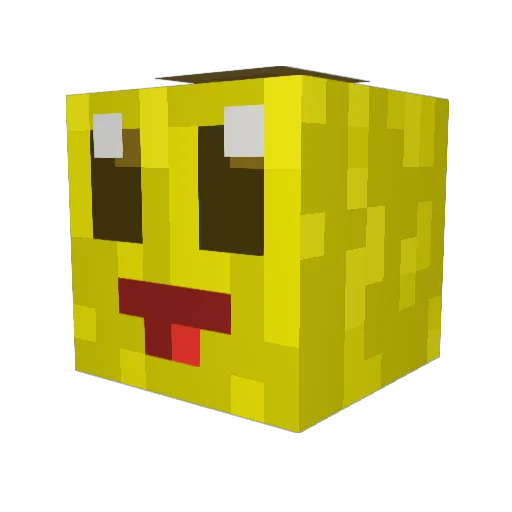 cuecaplaysYT Minecraft avatar head, 3D render
