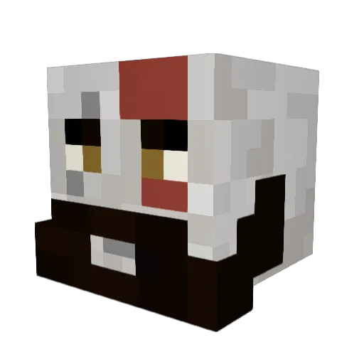 cuffenn Minecraft avatar head, 3D render