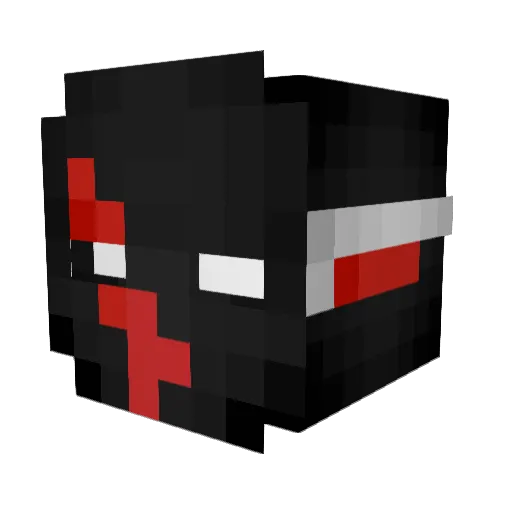 cuffn Minecraft avatar head, 3D render