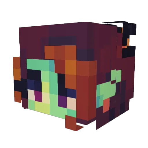cuffs225 Minecraft avatar head, 3D render