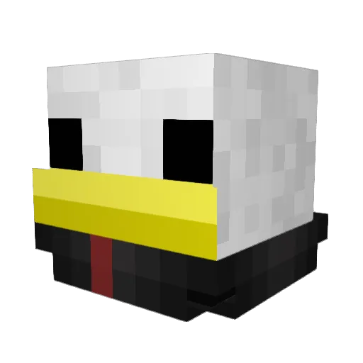 cuhcraft Minecraft avatar head, 3D render
