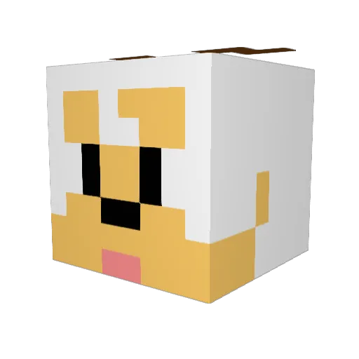 cuichenyue Minecraft avatar head, 3D render