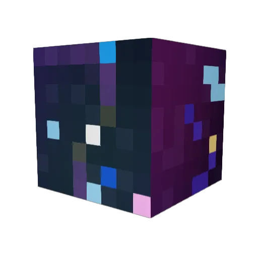 cuing Minecraft avatar head, 3D render