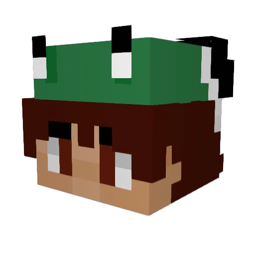 cuixton Minecraft avatar head, 3D render