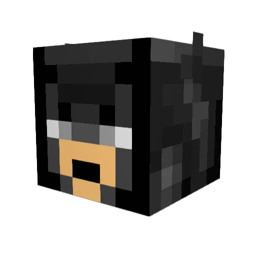 cukicman Minecraft avatar head, 3D render