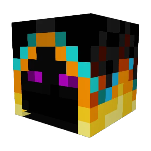 cukidam Minecraft avatar head, 3D render