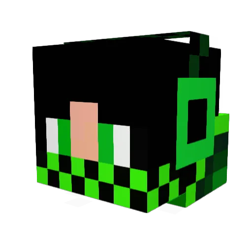 culhamda Minecraft avatar head, 3D render