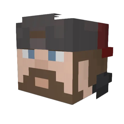 culpz Minecraft avatar head, 3D render