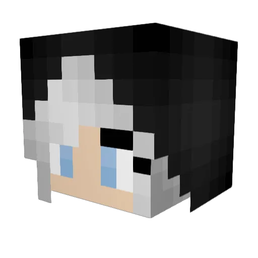 culthighlight Minecraft avatar head, 3D render