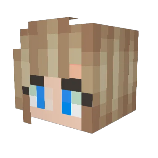 culturedghostie Minecraft avatar head, 3D render