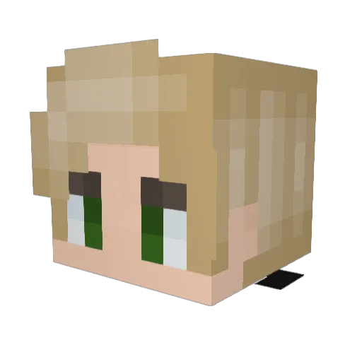 cumeman Minecraft avatar head, 3D render