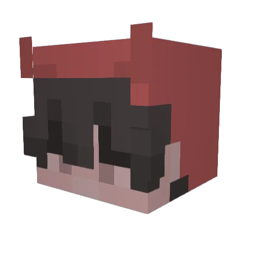 cumoo Minecraft avatar head, 3D render