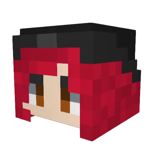 cumuloniimbus Minecraft avatar head, 3D render