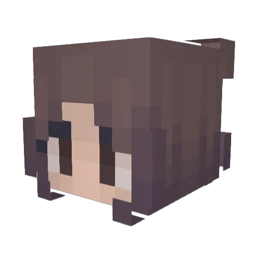 cuniculus_ Minecraft avatar head, 3D render