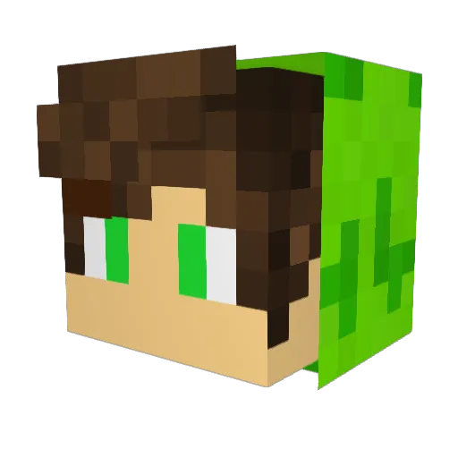 cupcake5758 Minecraft avatar head, 3D render