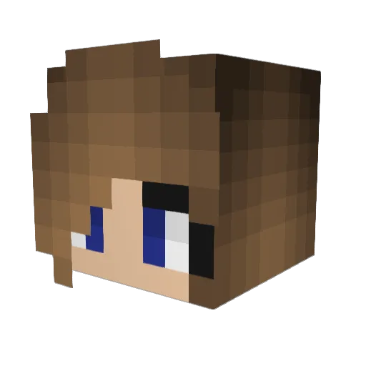cupcake8724 Minecraft avatar head, 3D render