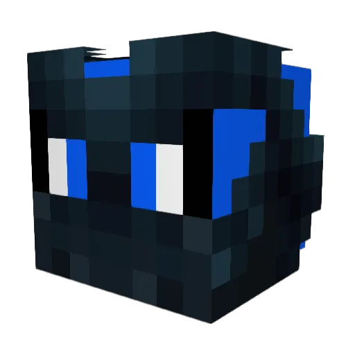 cupcakeKing2 Minecraft avatar head, 3D render