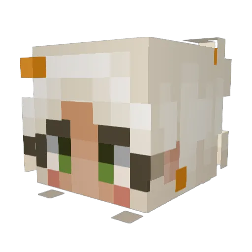 cupcakebrownie Minecraft avatar head, 3D render