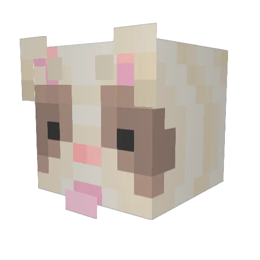 cupcakeemoji Minecraft avatar head, 3D render