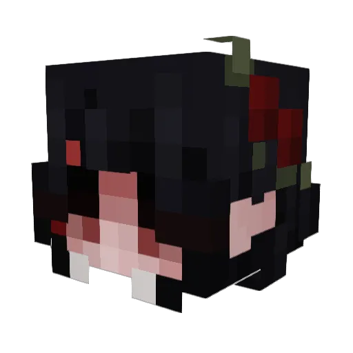 cupcakefreak Minecraft avatar head, 3D render