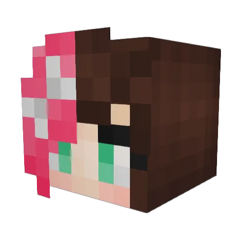 cupcakemaniac10 Minecraft avatar head, 3D render