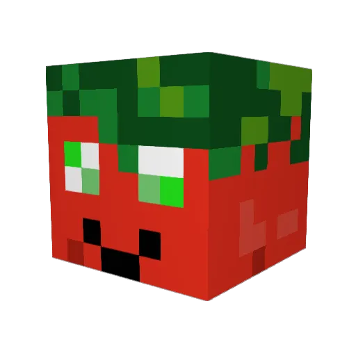 cupcakeminecraft Minecraft avatar head, 3D render