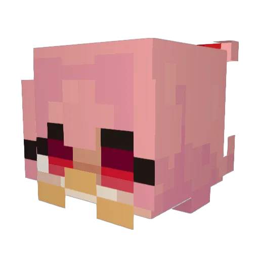 cupidclipse Minecraft avatar head, 3D render
