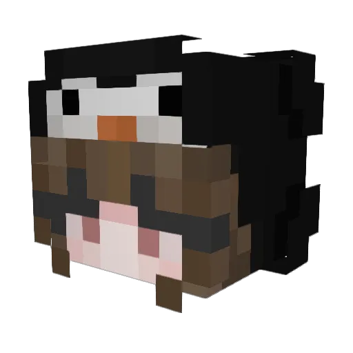 cupiddreams Minecraft avatar head, 3D render