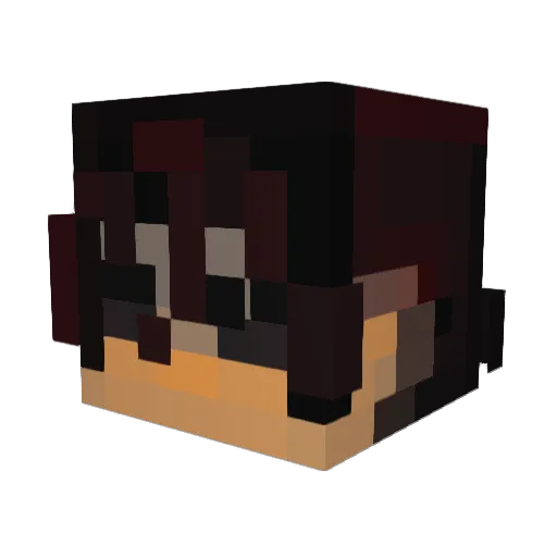 cupidhrtz Minecraft avatar head, 3D render
