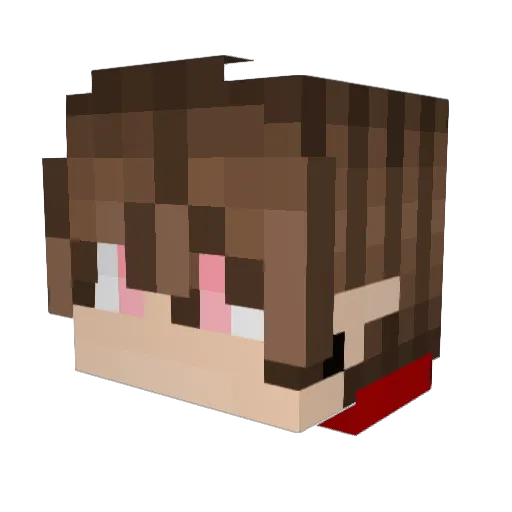 cupidphrodite Minecraft avatar head, 3D render