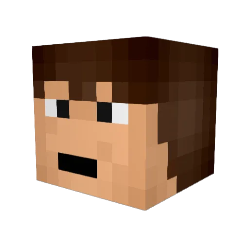 cuppycake124 Minecraft avatar head, 3D render