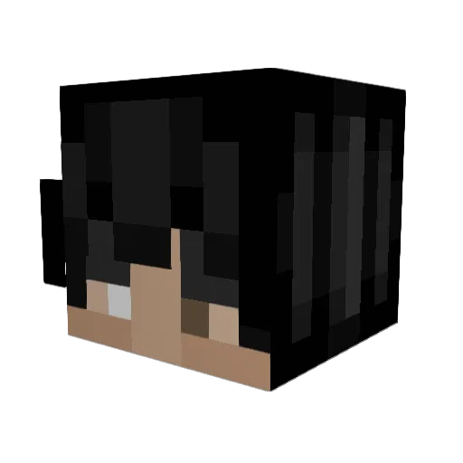 curbyourzerg Minecraft avatar head, 3D render