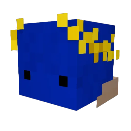 curchin_ Minecraft avatar head, 3D render
