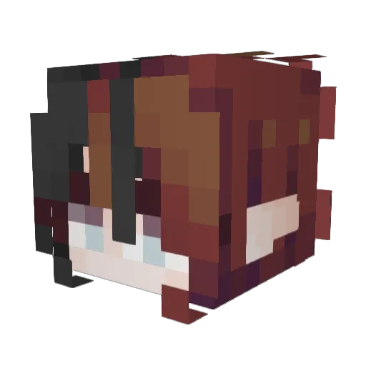 curenemo Minecraft avatar head, 3D render