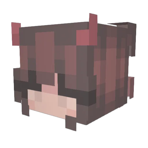 curiie Minecraft avatar head, 3D render