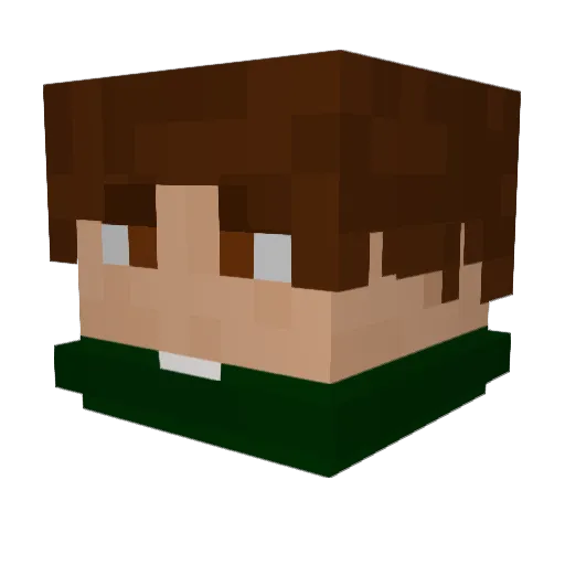 curinox Minecraft avatar head, 3D render