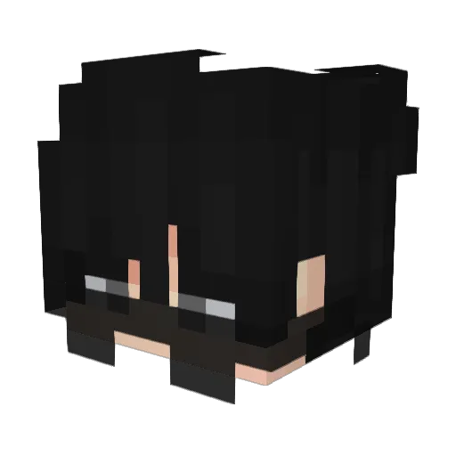 curiosidade Minecraft avatar head, 3D render