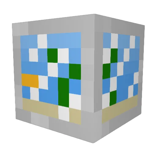 curious_ge0rge Minecraft avatar head, 3D render