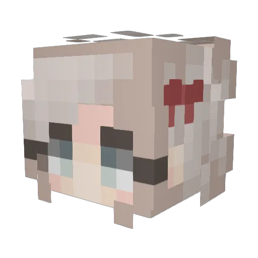curiousabu Minecraft avatar head, 3D render