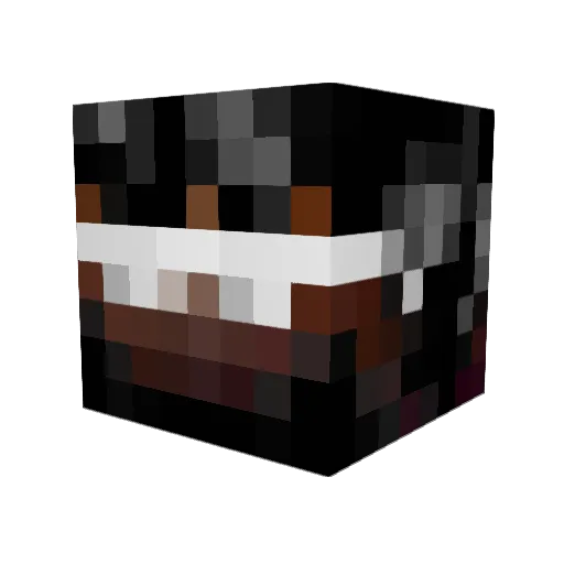 curleycuz Minecraft avatar head, 3D render