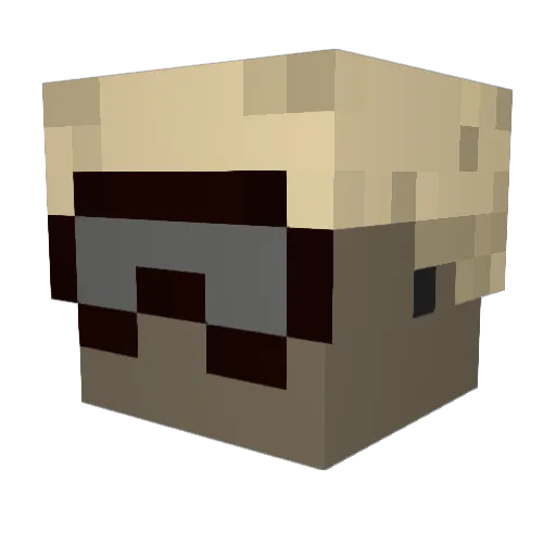 curly31 Minecraft avatar head, 3D render