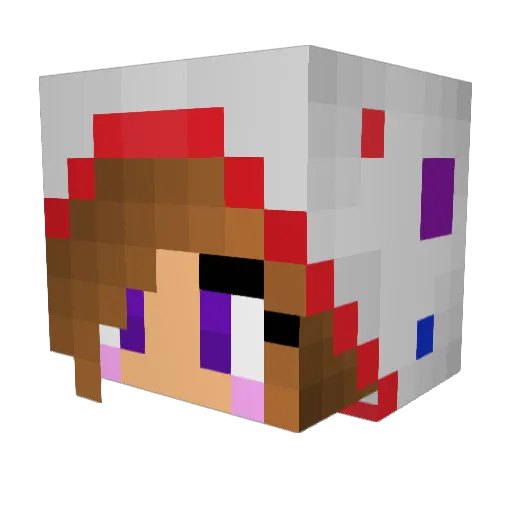 curlyAlexMarie Minecraft avatar head, 3D render