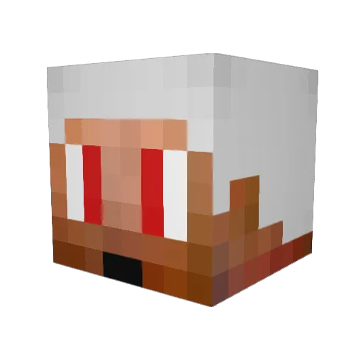 curlyfry321 Minecraft avatar head, 3D render