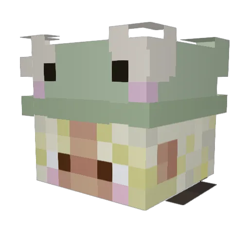 curlygrace10 Minecraft avatar head, 3D render