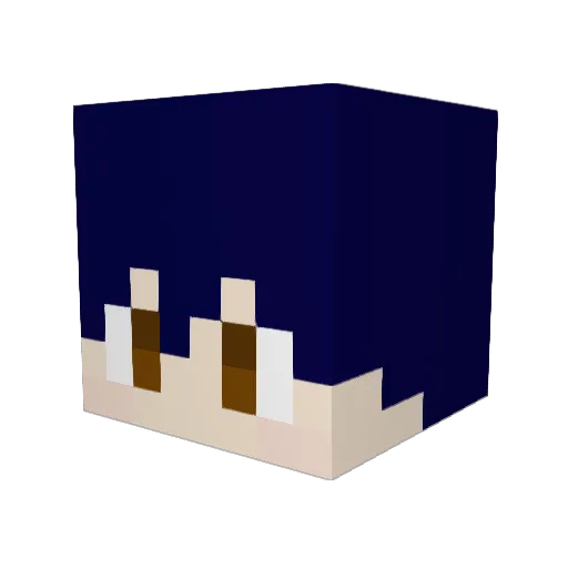 curosu Minecraft avatar head, 3D render