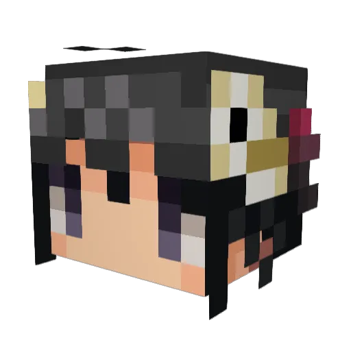curren206 Minecraft avatar head, 3D render