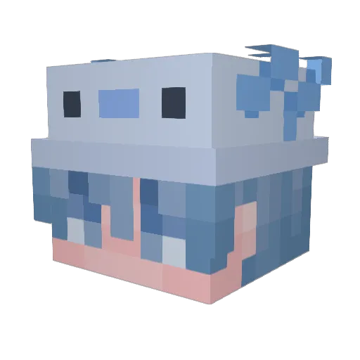 curry1231 Minecraft avatar head, 3D render