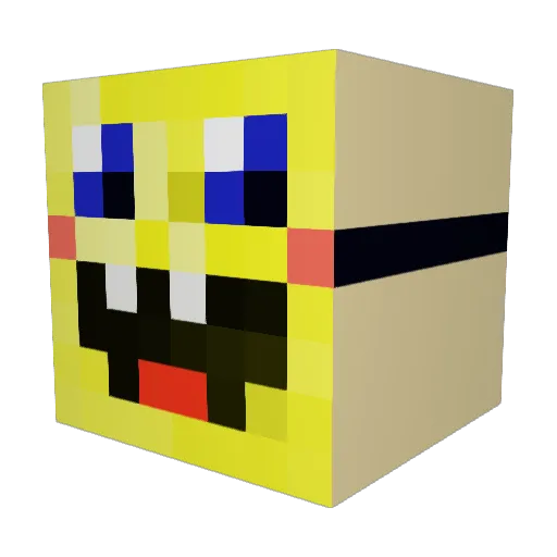 currycoconutrice Minecraft avatar head, 3D render