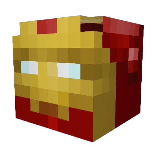 curryleema Minecraft avatar head, 3D render